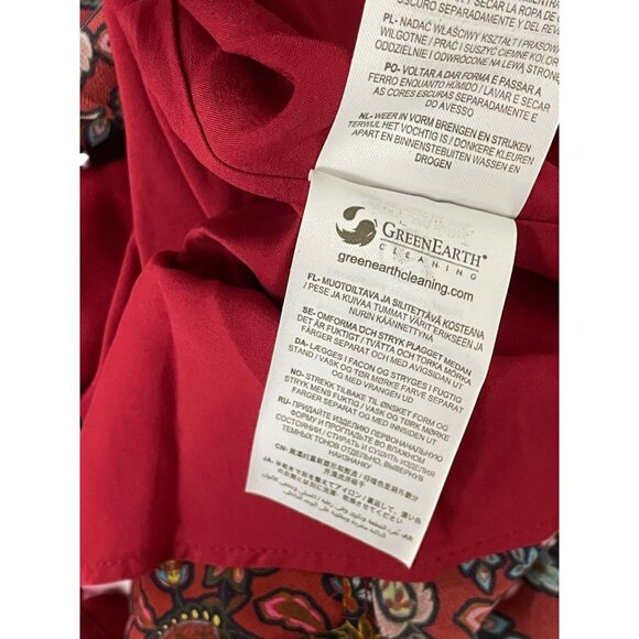 Boden Womens Becky Midi Wrap Dress UK 18R US 14R Red Paisley Floral D0041 NWT - Picture 10 of 14